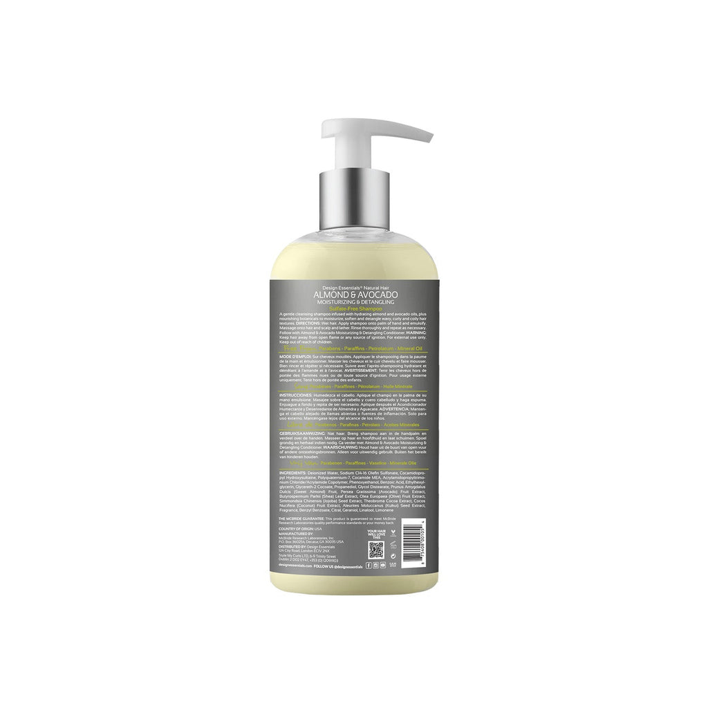 Almond & Avocado Moisturizing & Detangling Sulfate-Free Shampoo