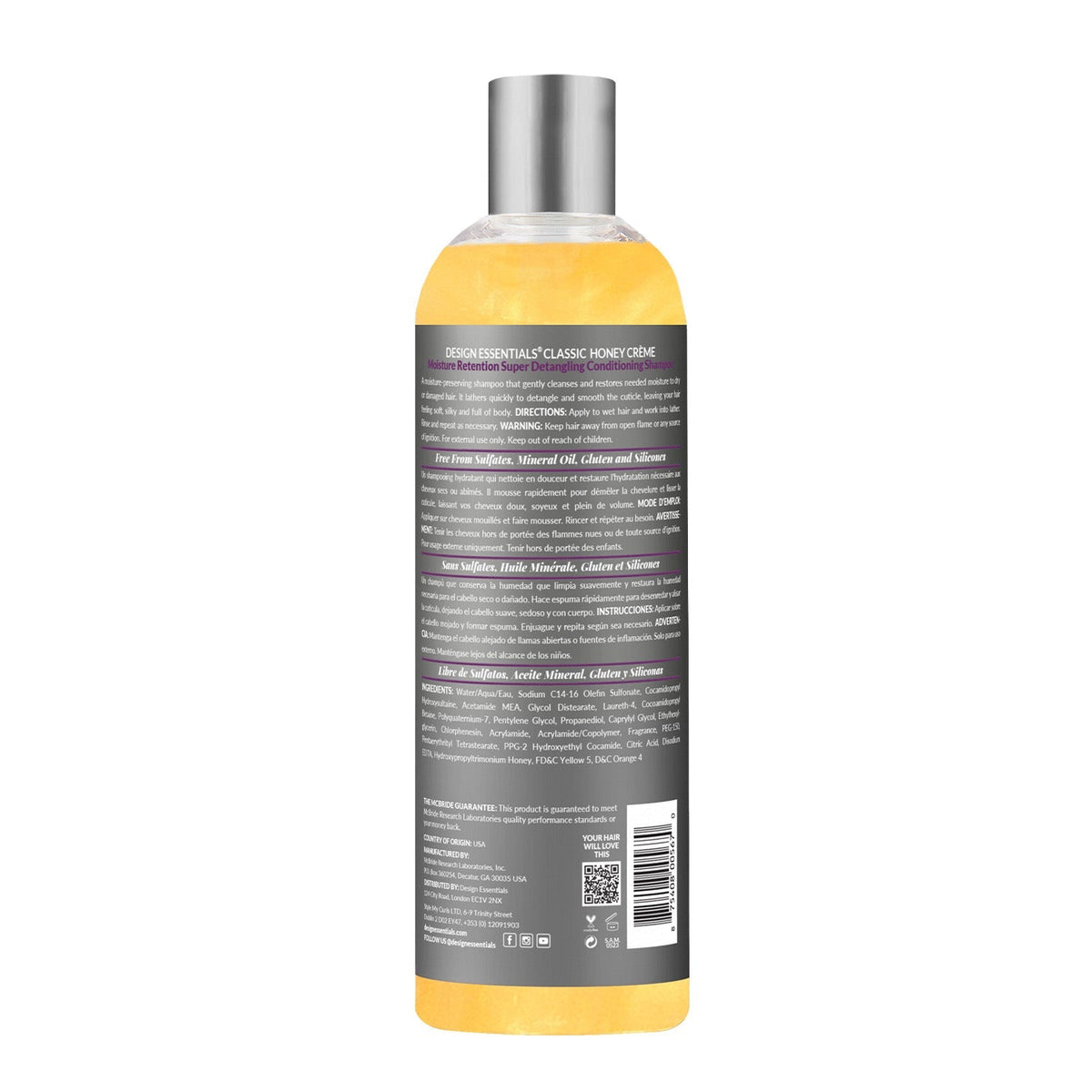 Honey Creme Moisture Retention Super Detangling Conditioning Shampoo