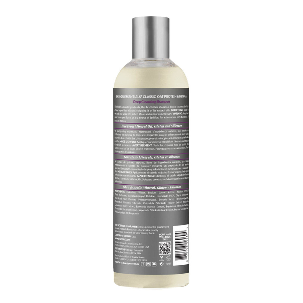 Oat Protein & Henna Deep Cleansing Shampoo